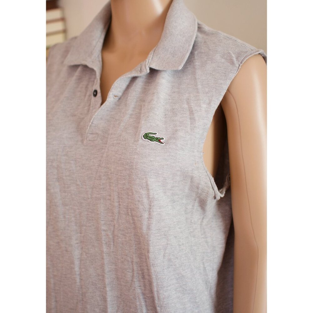 Lacoste Polo / Sleeves roughly cut (DIY) / Equivalent of a size large